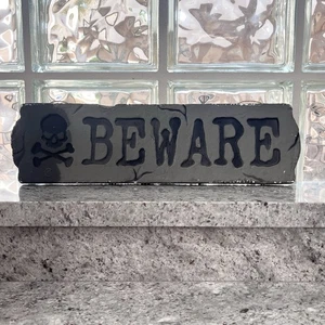 Letrero espeluznante de Halloween con cuidado utilería - decoración - Imagen 1 de 6