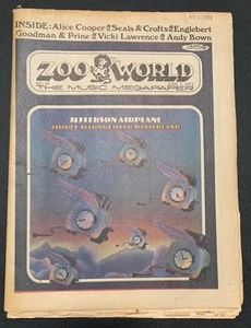 ZOO WORLD 6/73 Mike Nesmith JEFFERSON AIRPLANE Monkees ALICE COOPER Humperdinck - Imagen 1 de 5