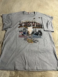 Vintage Y2K Super Bowl XXXVIII Patriots Vs Panthers Shirt Mens Size XL NWT 2004 - Picture 1 of 9