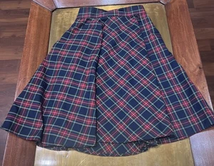 ModCloth Plaid Midi Skirt With Pockets Size Small A-Line EUC - Picture 1 of 6