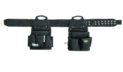 3 Piece Electrical Tool Belt, 20 Pocket, Black, Adjustable 29-46 inches - Image 1 of 3