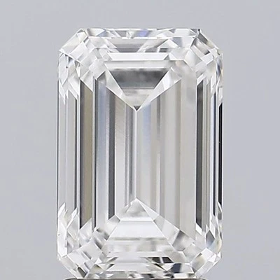 Emerald Cut 3.52 Carat IGI Certified CVD Lab Created Grown E SI1 Loose Diamond - Image 1 of 4