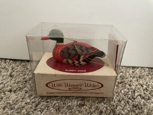 Vintage Ruddy Duck Christmas Ornament 1984 Bradford Novelty New Decor - Picture 1 of 4