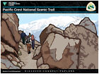 Pacific Crest National Scenic Trail Land System 50e affiche imprimée 18x24