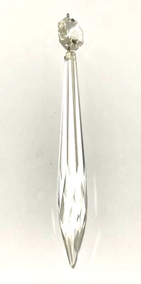 БОГЕМСКИЙ КРИСТАЛЛ СТРЕЛЫ ПОДВЕСКА H 180 мм, с 25 мм восьмиугольник, бриллиант наконечник - Изображение 1 из 3