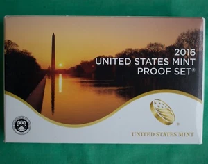 2016 S United States Mint ANNUAL 13 Coin Proof Set Original Box and COA Complete - Picture 1 of 5