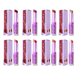 1 pieza lápiz labial de dos colores brillante efecto mordida delineador de labios lápiz labial para mujer - Imagen 1 de 28