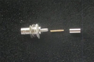 Greenpar 1-1478098-0 BNC BULKHEAD JACK REAR MOUNT CRIMP 75 OHM - Picture 1 of 2