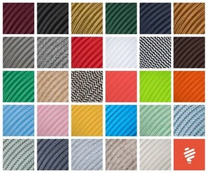 Cable textil para lámpara, cable de tela, cable eléctrico, cable de alimentación, cable de lámpara de 3 hilos - Imagen 1 de 78