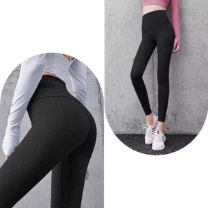 ANNIEGO 2-pack High Waist Women's High Waist Workout Sports Yoga Leggings - Picture 1 of 12