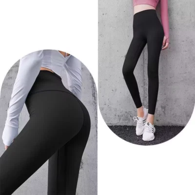 ANNIEGO 2-pack High Waist Women's High Waist Workout Sports Yoga Leggings - Image 1 of 4