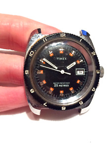 Large Vintage Timex Divers Style Mens Watch ft. Turning Bezel