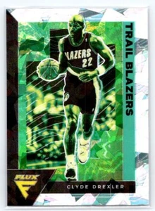Clyde Drexler 2020-21 Panini Flux Fanatics Cracked Ice #187 - Picture 1 of 2