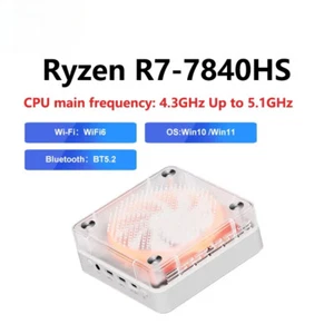 Mini Pc Windows11 Ryzen DDR5 4800Mhz M.2 WIFI6 BT5.2 Pc Game Diy Gaming Computer - Picture 1 of 14
