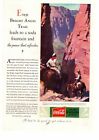 1929 Coca Cola El Tovar Hotel Sign Grand Canyon Horses Coke Soda Color Print Ad Only $6.97 on eBay