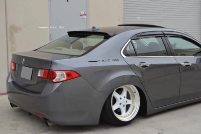 HIC USA 2009 to 2014 TSX Euro R sedan rear roof window visor spoiler - Image 1 of 4