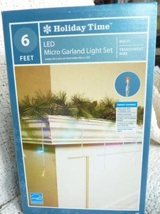 35 Multicolor Micro LED Garland Light Set Christmas Wedding Party 6 ft long - Picture 1 of 2