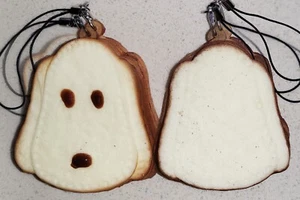 Peanuts Snoopy Bread toast jouet squishy sangle téléphone portable porte-clés - Photo 1 sur 1
