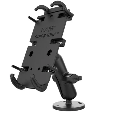 RAM Universal Flat Surface/Drill Down Mount: iPhone 16, 16 Pro, 16 Pro Max, Plus - Image 1 of 4