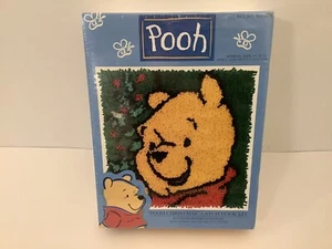 WINNIE THE POOH LATCH HOOK KIT CARON 1990'S 13" x 13" VINTAGE USA -NEW & SEALED- - Picture 1 of 6