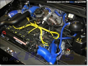 VW Corrado VR6 2,8 L manguera de agua manguera de silicona circuito de agua de refrigeración NEGRO - Imagen 1 de 1