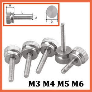 Rändelschrauben Edelstahl Handgriff Knöpfe Schrauben hoch Typ M3 M4 M5 M6 - Bild 1 von 7