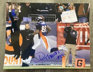 DEMARYIUS THOMAS Signed / Autographed Broncos 11x14 Photo “Overtime vs Steelers” - Picture 1 of 2