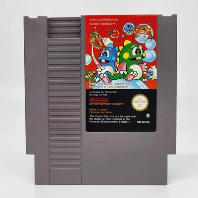 Bubble Bobble Nintendo NES Cartridge - EEC - Photo 1/4