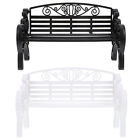 Rustikale Sofa Bank 2 Stck. 1:6 Maßstab Miniatur Gartendekor schwarz/weiß