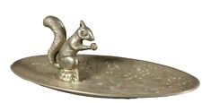 Silver Plated Squirrel On Trinket Tray By Seba Made in England Vintage
