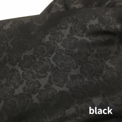 150*100cm Brocade Damask Fabric Floral Sewing for Vintage Costume Furniture DIY - Image 1 of 4
