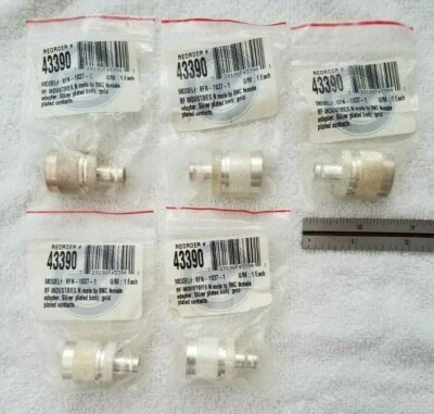 RF Industries RFN-1037-1, DC-4GHz, BNC(F)/N(M), RF Adapter Connector - Image 1 of 3