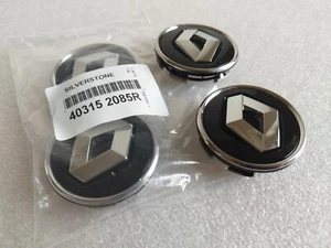 4x Centre de roue Renault 57mm Cache moyeux De Jante Cabochon De Roue Enjoliveur - Imagen 1 de 11