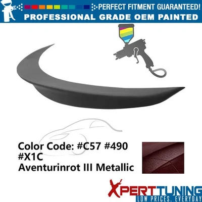 Fits 12-18 BMW F30 3 Series Sedan P Style Painted #C57 Red Rear Trunk Spoiler Foto 1 de 3