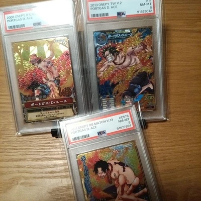 ONE PIECE Carddass Portgas Ace Set of 3 Rare GR Vintage Japanese Collectible - Image 1 of 4