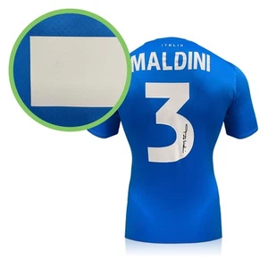 Paolo Maldini Signed Italy 2022 Home Football Shirt. Damaged A - Bild 1 von 5