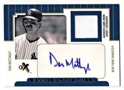 Don Mattingly  2004 Fleer EX  Signings Of The Time  Auto  Game Jersey  73/85 - Image 1 of 2