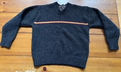Vintage Abercrombie & Fitch V-Neck Thick Heavy Wool Sweater Large Cabin Core - Image 1 of 4