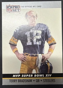 1990 Pro Set Series 2 - Terry Bradshaw - Steelers - Super Bowl MVP - #14 - Bild 1 von 6