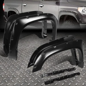 [6PCS] FOR 14-20 TUNDRA 2ND GEN 1.75" TEXTURE POCKET-RIVET WHEEL FENDER FLARES - Picture 1 of 6