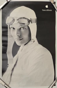 Amelia Earhart Apple Think Different c2000 Original Educational Poster 11" x 17" - Picture 1 of 1