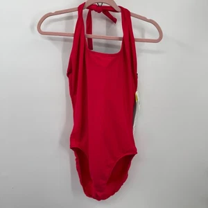 Longitude the Truce Women's Red Halter One Piece Swimsuit Size 16 Beach Vacation - Picture 1 of 8