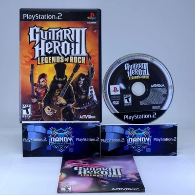Guitar Hero 3 III Legends of Rock PS2 CIB W/ Manual - Tested - PlayStation 2 - Image 1 of 4