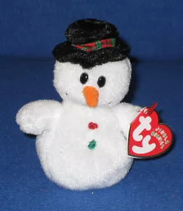 TY COOLSTON the SNOWMAN JINGLE BEANIE BABY - COMO NUEVO con ETIQUETA COMO NUEVO - Imagen 1 de 1