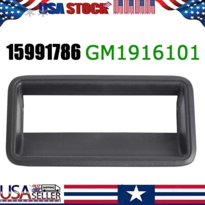 Nuevo bisel de manija de puerta trasera negro para camioneta Chevrolet GMC K1500 C1500 88-99 Foto 1 de 4