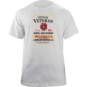 Camiseta gráfica militar con etiqueta de whisky veterano de Vietnam POW MIA - Imagen 1 de 3