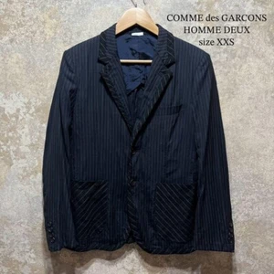 Comme Des Garcons Deux Taillierte Jacke XXS Wolle Seide Marine DM-J028 AD2013 - Bild 1 von 11