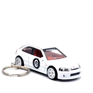 Fits 1999 Honda Civic Type R (EK9) White Custom 🎁 GREAT Gift Keychain 🎁 - Picture 1 of 7