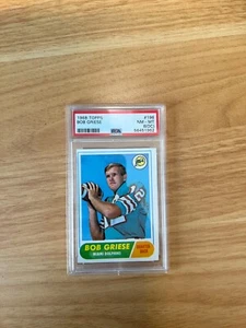 1968 Topps Bob Griese #196 - PSA Graded NM-MT 8(OC) - Picture 1 of 2