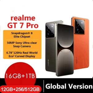 Realme GT 7 Pro 5G 6.78"LTPO OLED 50MP Snapdragon 8 Elite 6500mAh Phone Eco² - Picture 1 of 8